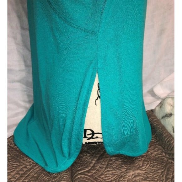 Green side split athletic shirt Size L - Picture 4 of 4